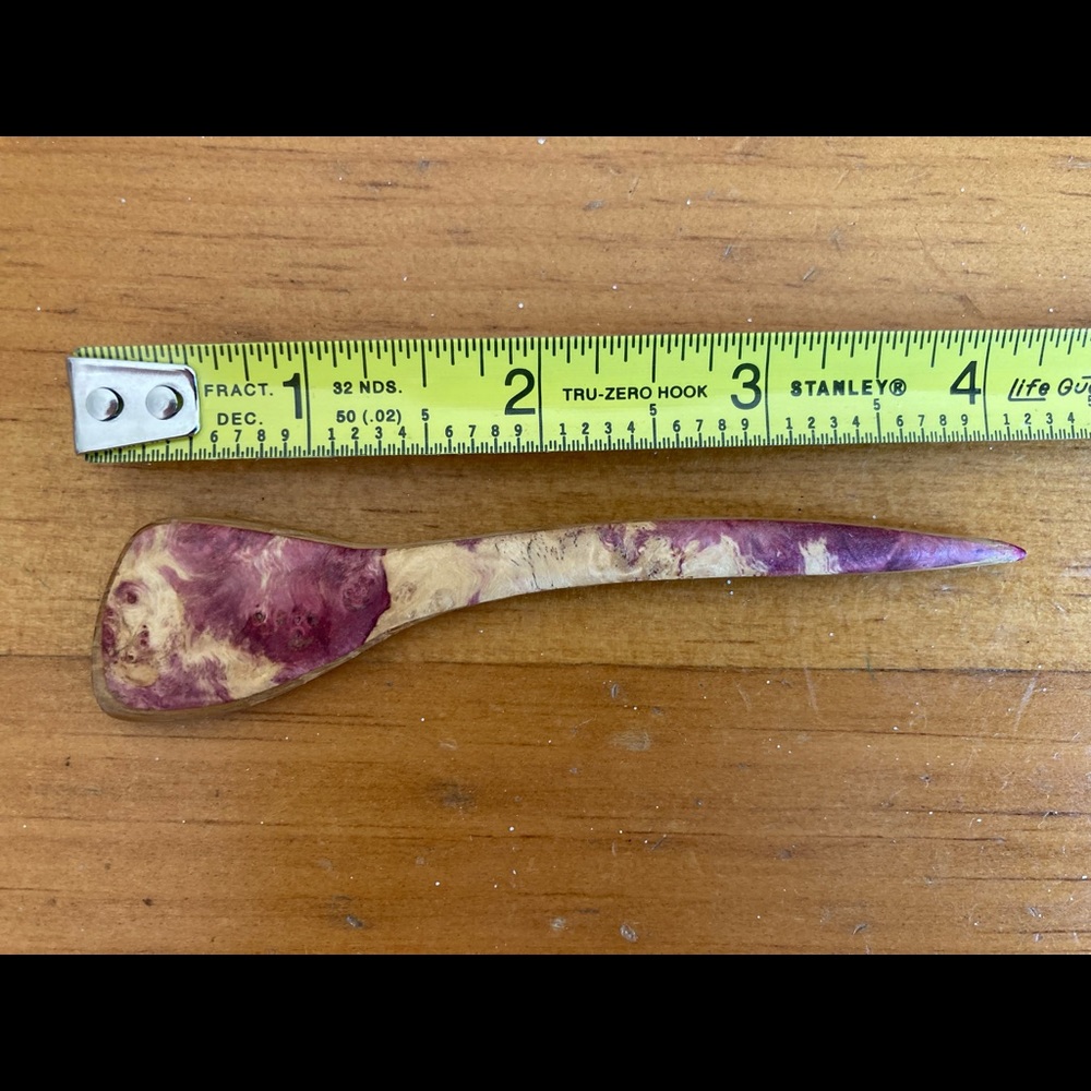 Mini MapleBurl hairstick